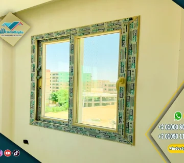 تصميم شبابيك PVC في مصر متعددة الألوان من معرض ويندوستايل