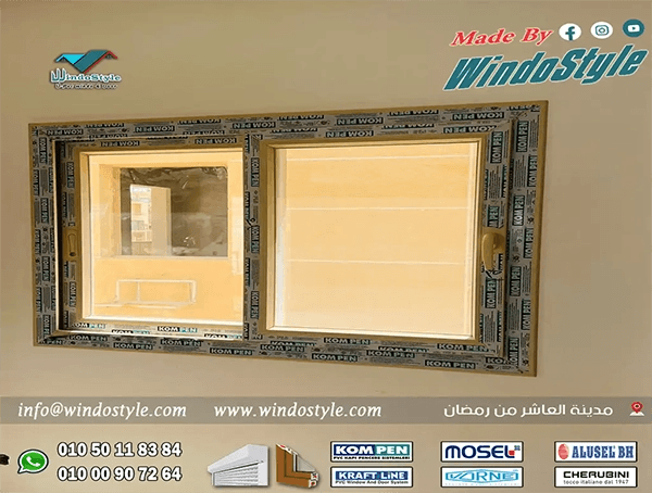 تُصنع شبابيك PVC في مصر من مادة البولي فينيل كلورايد، وهي مادة بلاستيكية قوية ومتينة مقاومة للرطوبة والعفن.