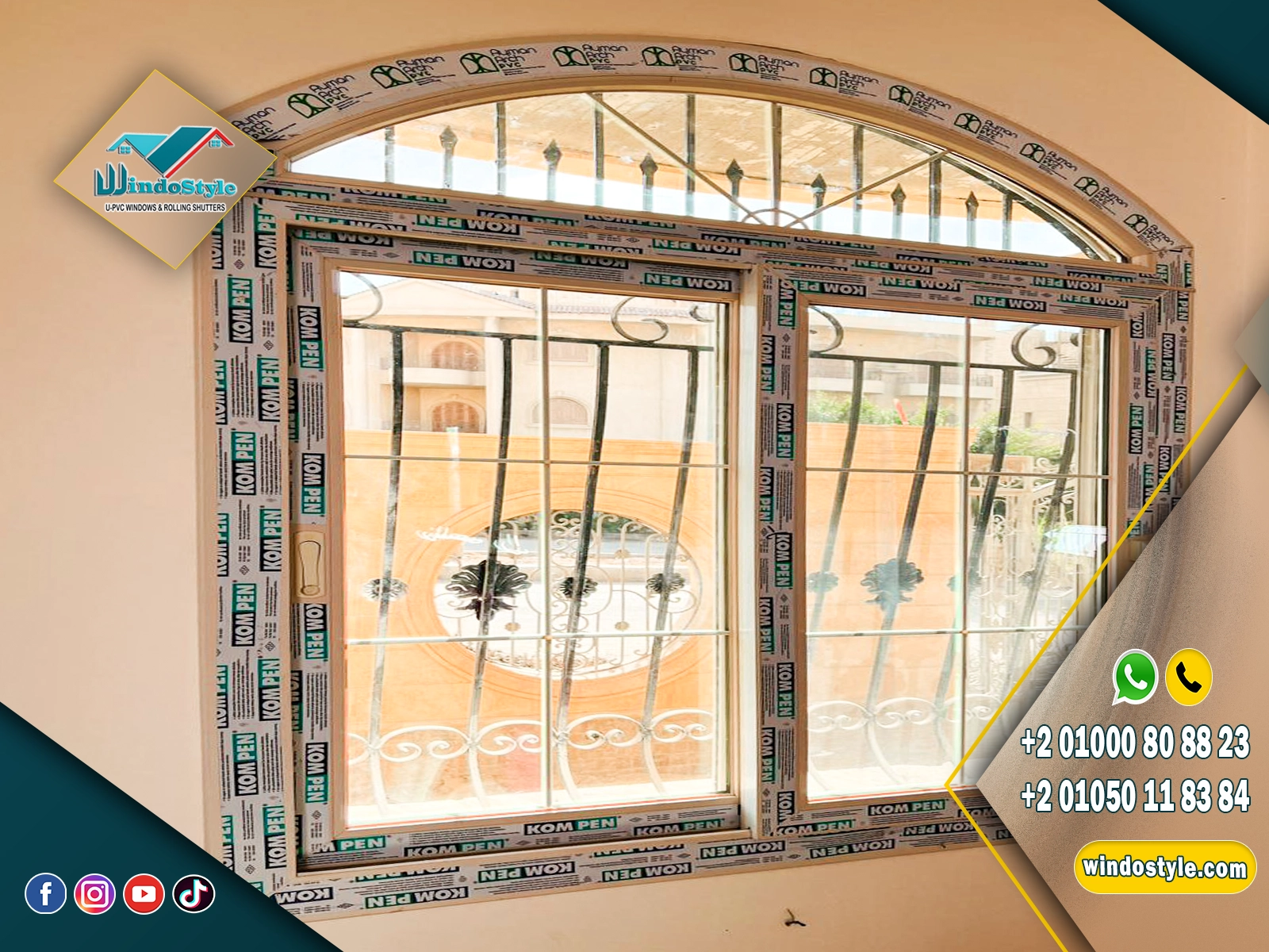 upvc-window-shapes-in-egypt-1 اشكال شبابيك uPVC مقاومة للعوامل الجوية