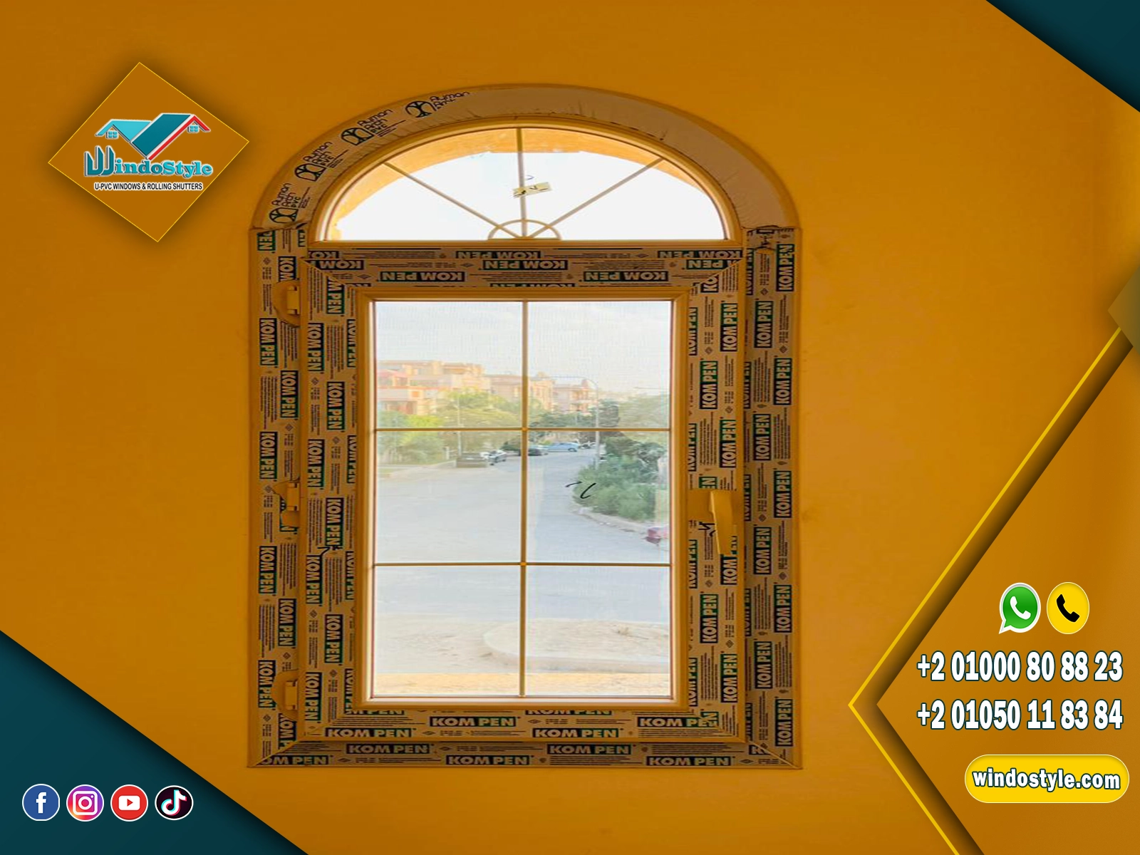 upvc-window-shapes-in-egypt-2 شبابيك uPVC سهلة الصيانة وطويلة العمر