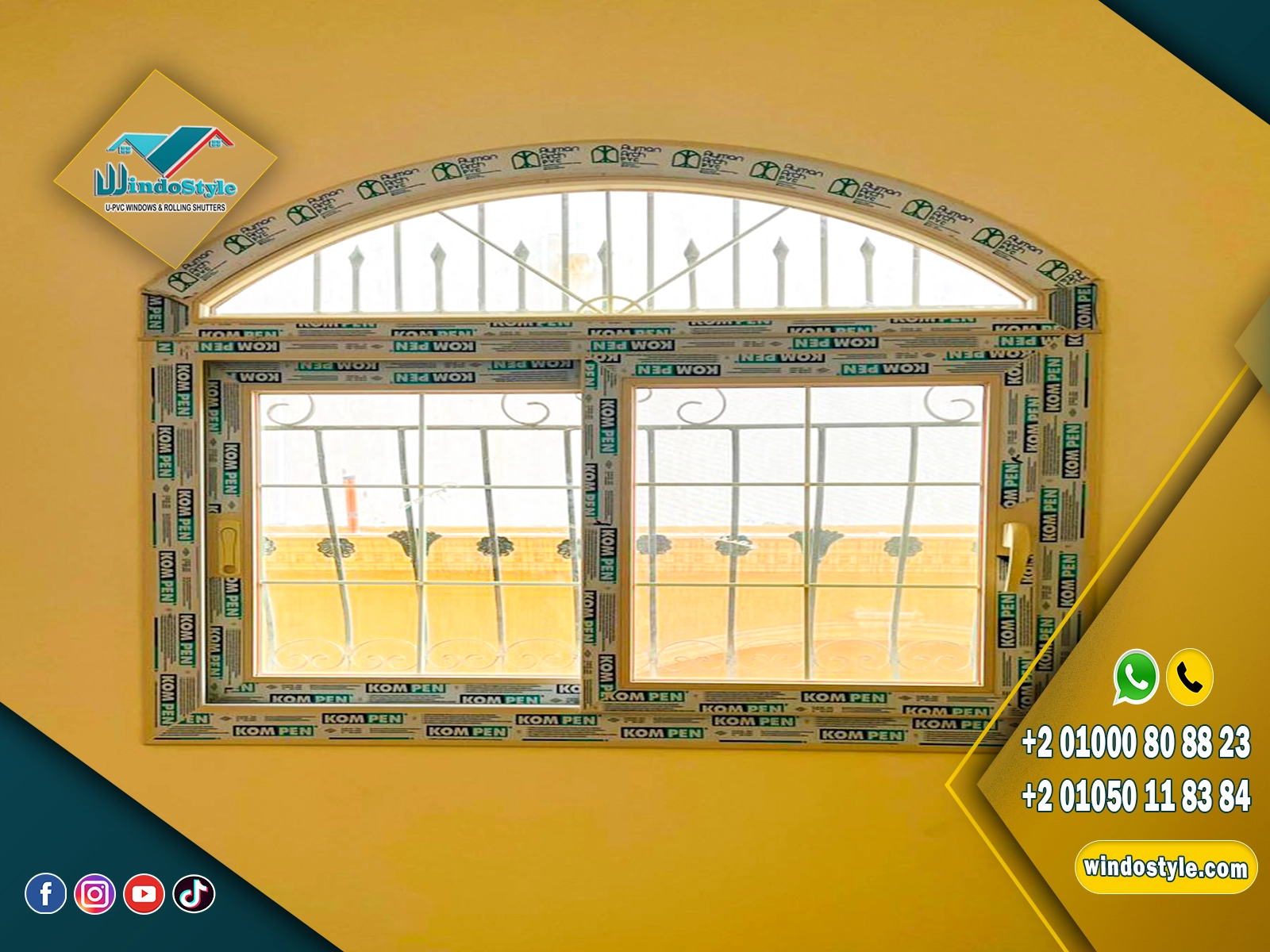 upvc-window-shapes-in-egypt اشكال شبابيك uPVC منزلقة موفرة للمساحات