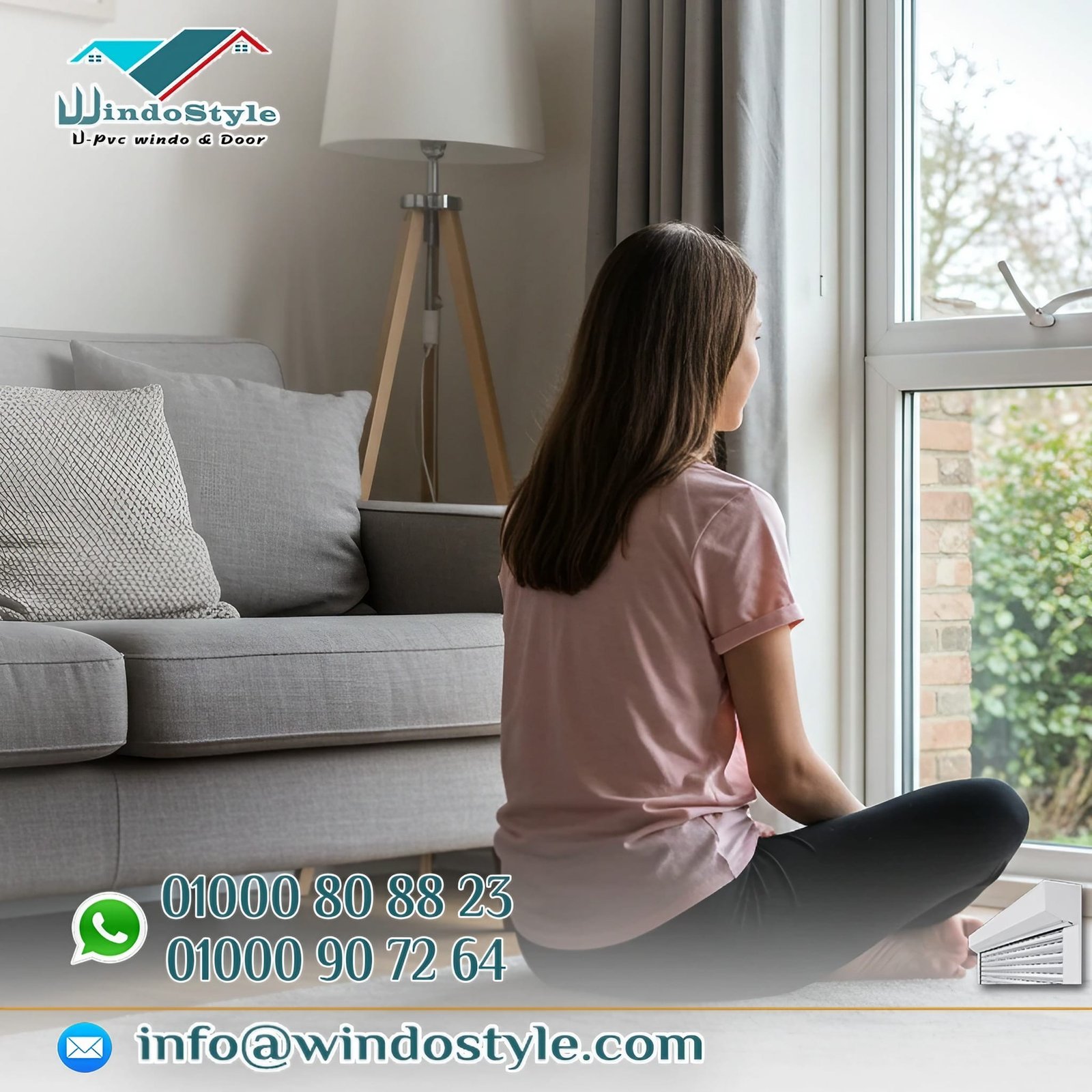 من حقك تفصلي من دوشة الشارع… وتعيشي راحة حقيقية 3 من حقك يكون ليكي مساحتك الخاصة، بعيد عن الزحمة والدوشة، ومن حقك ترتاحي وتفصلي. وشبابيك وأبواب UPVC من ويندوستايل هتساعدك تعملي ده بكل بساطة… وبأعلى جودة. دلوقتي وقت التغيير. خلي الراحة تبدأ من بابك وشباكك.