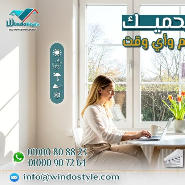 أبواب وشبابيك ويندوستايل … راحة بال طول العمر 2 أبواب وشبابيك ويندوستايل … راحة بال طول العمر