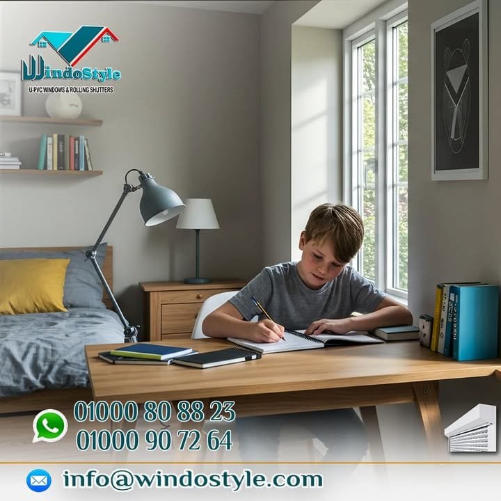 النجاح يبدأ من جو البيت: كيف تساعد الأبواب والشبابيك UPVC 1 كل أب وأم بيتمنوا يشوفوا أولادهم ناجحين في دراستهم، متفوقين وسط زمايلهم، وعندهم القدرة يحققوا أحلامهم. لكن الحقيقة إن النجاح مش بس محتاج مذاكرة واجتهاد، النجاح كمان محتاج جو مريح يساعد الطفل يركز من غير توتر