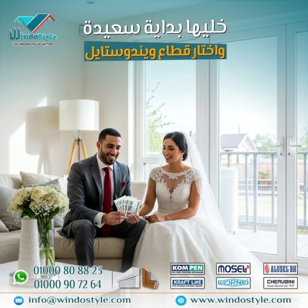 بتجهز شقتك الجديدة؟ يبقي خليها بدايه سعيده وموفره عليك 🤵🏻👰🏻🪟 2 عندما تبدأ في تجهيز شقتك الجديدة، غالبًا ما ينشغل عقلك بالأثاث، الديكورات، الألوان، والأجهزة الكهربائية. لكن وسط كل هذه التفاصيل، هناك عنصر أساسي يُعتبر بمثابة "العمود الفقري" لراحة بيتك وأمانه: الأبواب والشبابيك. قد تبدو للبعض مجرد تفصيلة جانبية في أعمال التشطيب، لكنها في الحقيقة استثمار طويل المدى يحميك ويوفّر لك راحة البال، ويجعل بيتك مكانًا آمنًا ودافئًا وهادئًا، فضلًا عن اللمسة الجمالية التي يضفيها تصميمها العصري على الديكور.