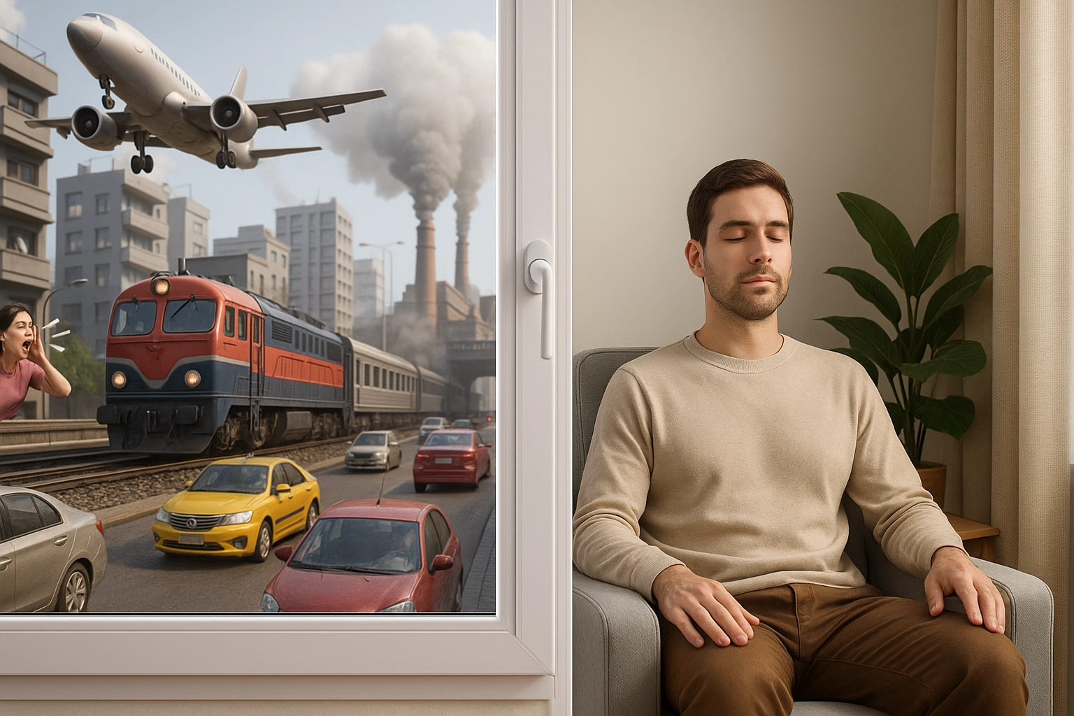 مع شبابيك وأبواب WindoStyle الوضع مختلف تمامًا… أول ما بتتقفل، بتمنع الإزعاج من الدخول، وبتوفر جو هادي يساعدك تركز، وتنام براحة، وتستمتع بلحظات استرخاء حقيقية. ودي أهم المزايا اللي بتخلي ويندوستايل تحافظ على هدوء بيتك مهما كان اللي برا.